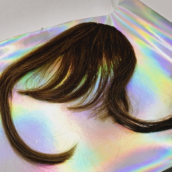 Light Brown Human Hair Airy Bangs - Picture 4 of 9